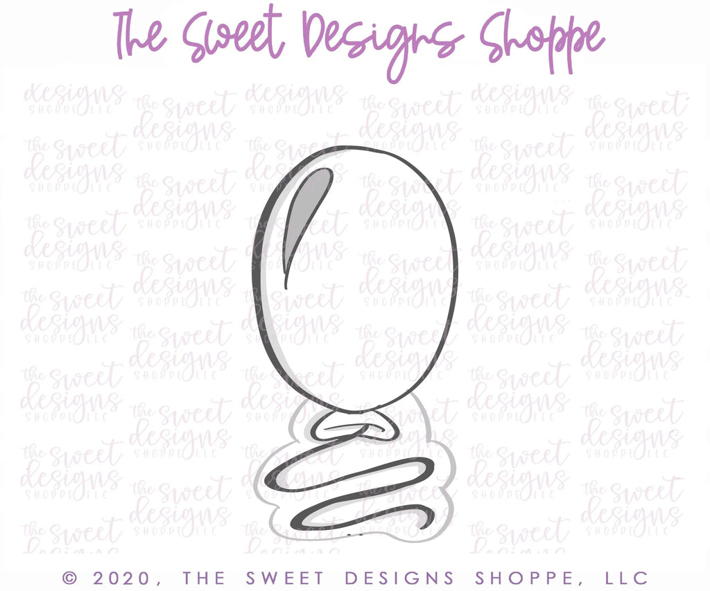 Cookie Cutters - Tall Balloon - Cookie Cutter - The Sweet Designs Shoppe - - ALL, Balloon, Birthday, celebration, Cookie Cutter, Party, Promocode