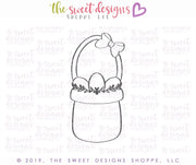Cookie Cutters - Tall Basket - Cookie Cutter - The Sweet Designs Shoppe - TSDS - - ALL,Cookie Cutter,easter,Easter / Spring,Promocode
