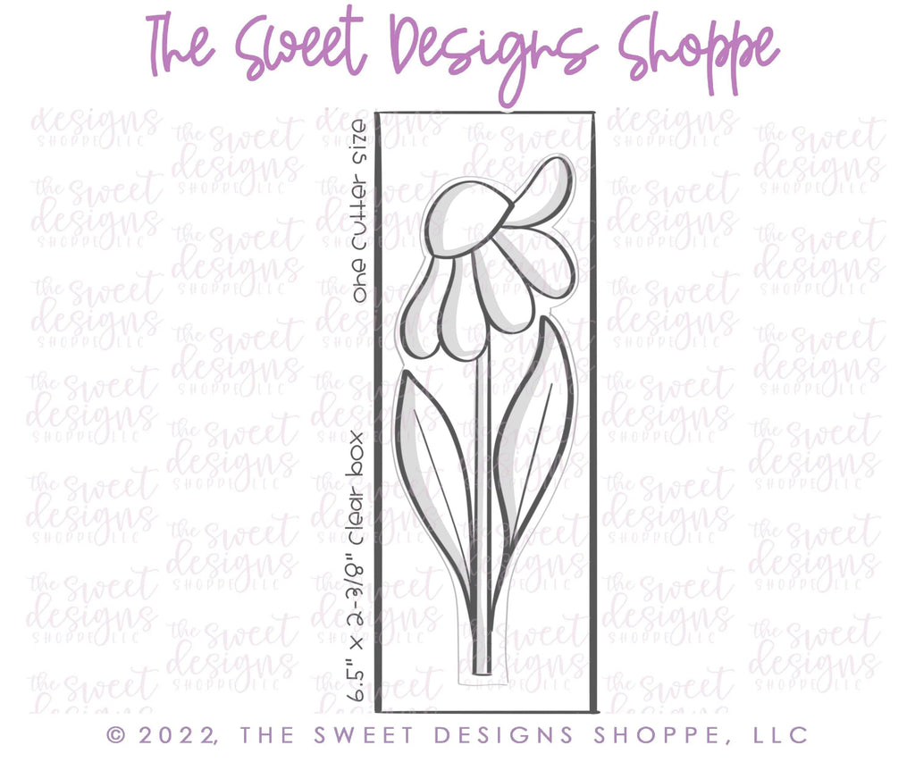 Cookie Cutters - Tall Bouquet Daisy - Cookie Cutter - The Sweet Designs Shoppe - OverSize (5-3/4" Tall x 2" Wide) - ALL, back to school, Cookie Cutter, MOM, Mothers Day, Nurse Appreciation, Plaque, Plaques, PLAQUES HANDLETTERING, Promocode, School, School / Graduation, school supplies, Teacher, Teacher Appreciation, valentine, Valentine's