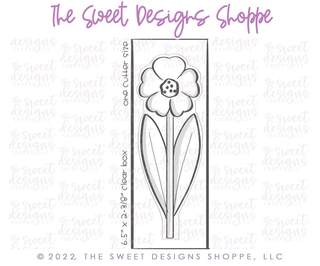 Cookie Cutters - Tall Bouquet Poppy - Cookie Cutter - The Sweet Designs Shoppe - OverSize (5-3/4" Tall x 2" Wide) - ALL, back to school, Cookie Cutter, MOM, Mothers Day, Nurse Appreciation, Plaque, Plaques, PLAQUES HANDLETTERING, Promocode, School, School / Graduation, school supplies, Teacher, Teacher Appreciation, valentine, Valentine's