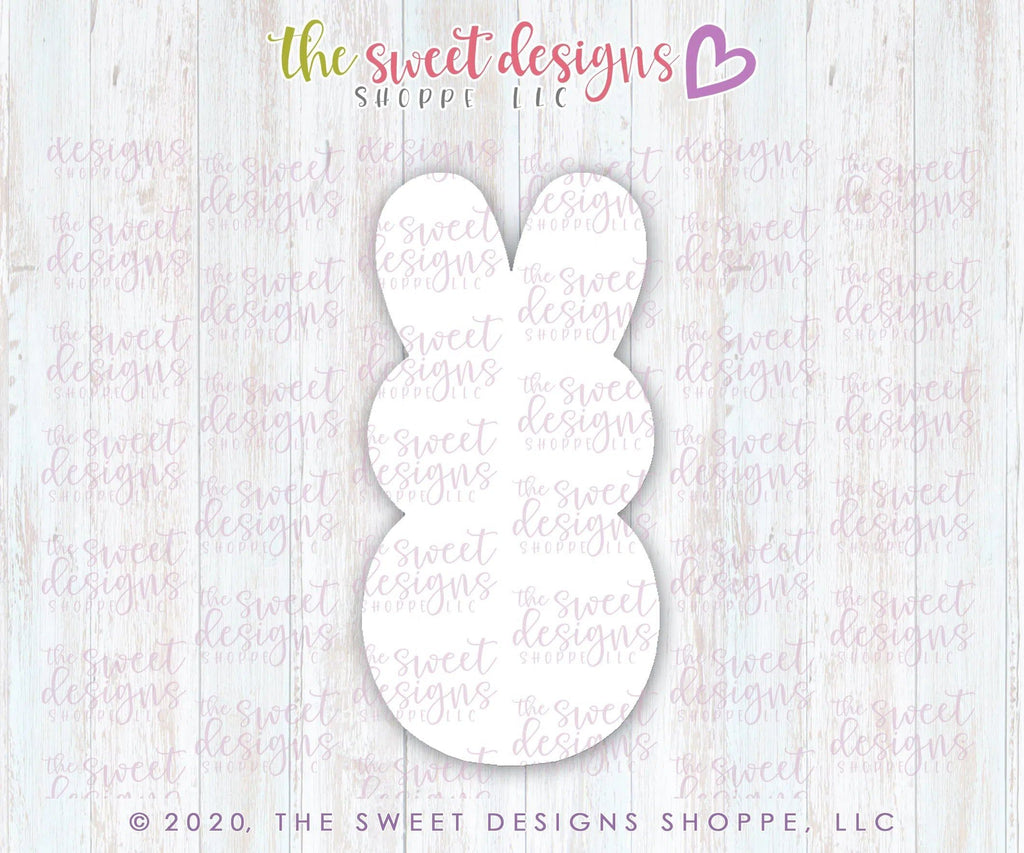 Cookie Cutters - Tall Bunny Marshmallow - Cookie Cutter - The Sweet Designs Shoppe - TSDS - - ALL,Animal,Animals,Animals and Insects,Cookie Cutter,easter,Easter / Spring,Peep,Peeps,Promocode