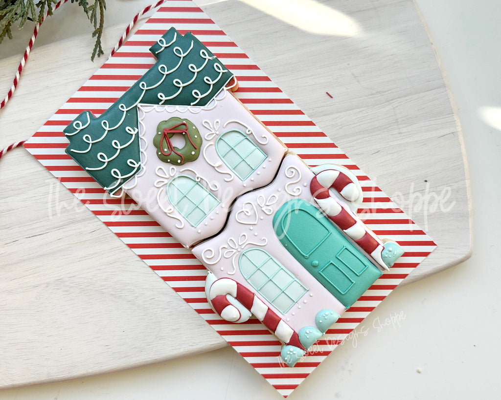 Cookie Cutters - Tall BYO Gingerbread House Cookie Cutter Set - Set of 2 - Cookie Cutters - The Sweet Designs Shoppe - TSDS - - ALL,Christmas,Christmas / Winter,Christmas Cookies,Cookie Cutter,ginger bread,gingerbread,new,Promocode,set,STL