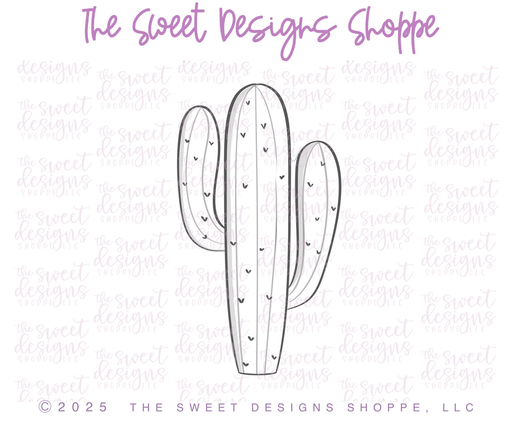 Cookie Cutters - Tall Cactus - Cookie Cutter - The Sweet Designs Shoppe - TSDS - - ALL,Cactus,Cookie Cutter,Nature,Promocode,STL