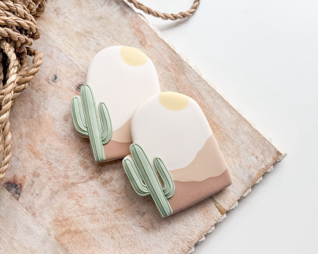 Cookie Cutters - Tall Cactus Plaque - Cookie Cutter - The Sweet Designs Shoppe - TSDS - - ALL,Cactus,Cookie Cutter,Nature,Plaque,Plaques,Promocode,STL