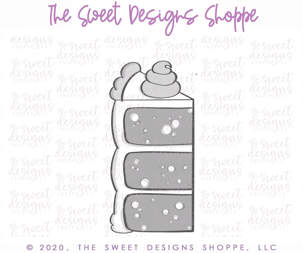 Cookie Cutters - Tall Cake- Cookie Cutter - The Sweet Designs Shoppe - TSDS - - ALL,Balloon,Birthday,celebration,Cookie Cutter,Food,Food and Beverage,Food beverages,Party,Promocode,STL,Sweet,Sweets
