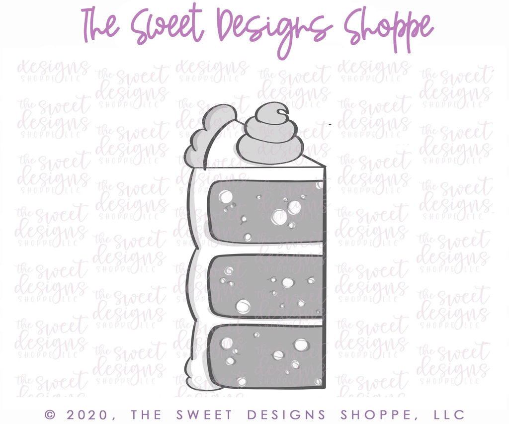 Cookie Cutters - Tall Cake- Cookie Cutter - The Sweet Designs Shoppe - TSDS - - ALL,Balloon,Birthday,celebration,Cookie Cutter,Food,Food and Beverage,Food beverages,Party,Promocode,Sweet,Sweets