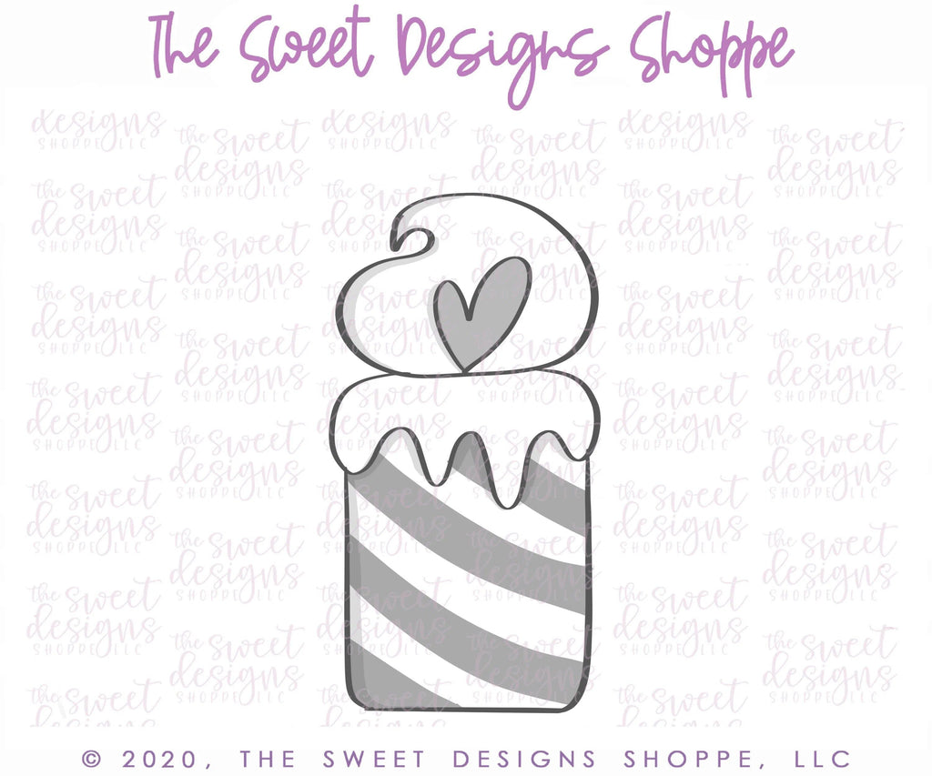 Cookie Cutters - Tall Candle - Cookie Cutter - The Sweet Designs Shoppe - TSDS - - ALL,Balloon,Birthday,celebration,Cookie Cutter,Party,Promocode