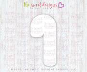 Cookie Cutters - Tall Candy Cane - Cookie Cutter - The Sweet Designs Shoppe - TSDS - - ALL,Christmas,Christmas / Winter,Christmas Cookies,clause,Cookie Cutter,Food,Promocode,Santa,STL,Sweet,tall