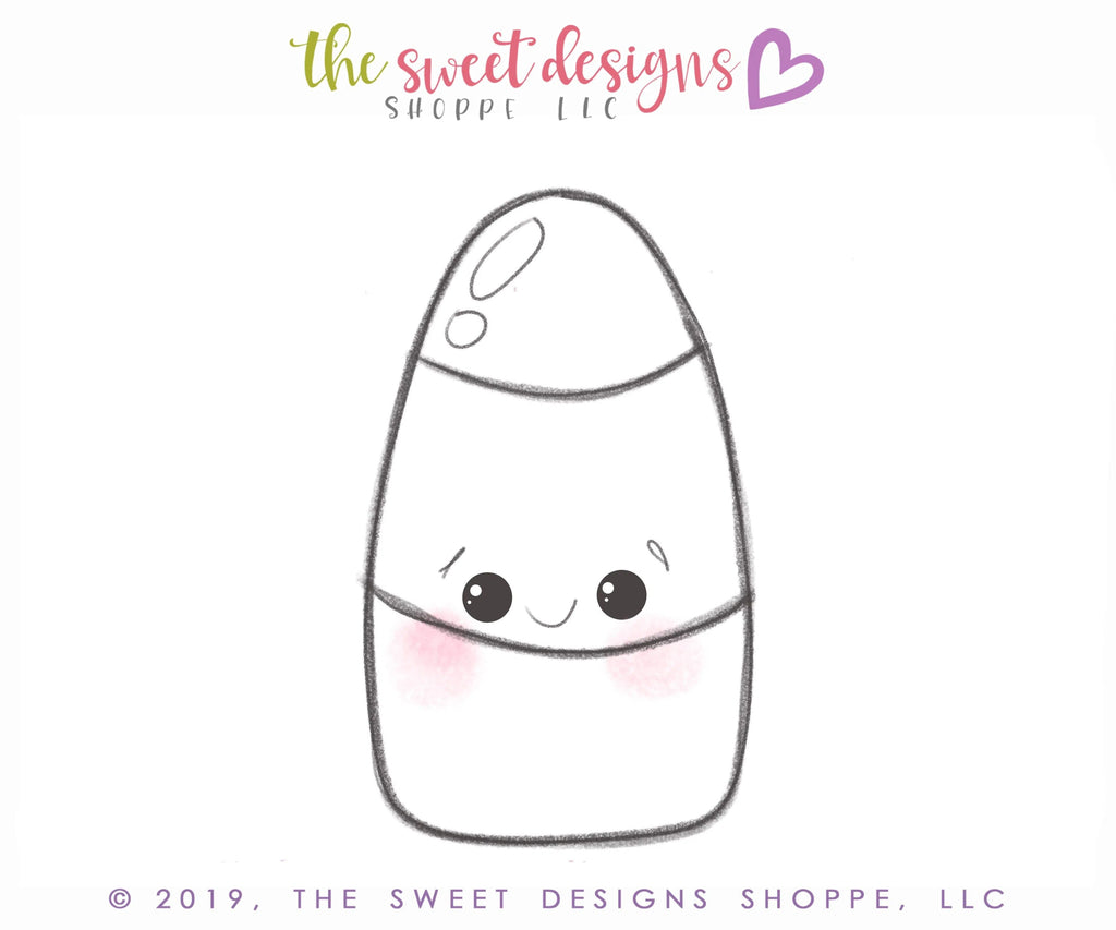 Cookie Cutters - Tall Candy Corn - Cookie Cutter - The Sweet Designs Shoppe - TSDS - - ALL,Candy corn,Cookie Cutter,Fall / Halloween,Fall / Thanksgiving,Food,Food & Beverages,Halloween,Promocode,Sweets,trick or treat