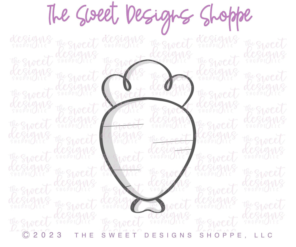 Cookie Cutters - Tall Carrot Balloon - Cookie Cutter - The Sweet Designs Shoppe - TSDS - - ALL,Balloon,Christmas,Christmas / Winter,Cookie Cutter,Easter,Easter / Spring,Promocode,STL,Winter