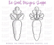 Cookie Cutters - Tall Carrot with Green Tops- Cookie Cutter - The Sweet Designs Shoppe - TSDS - - ALL,Cookie Cutter,Easter,Easter / Spring,Food,Food & Beverages,Food and Beverage,Fruits and Vegetables,Promocode,STL,Vegetable