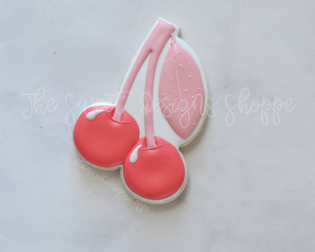 Cookie Cutters - Tall Cherry - Cookie Cutter - Sweet Designs Shoppe - - ALL, Cookie Cutter, Food, Food and Beverage, Food beverages, fruit, fruits, Fruits and Vegetables, Promocode, valentine, valentines