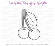 Cookie Cutters - Tall Cherry - Cookie Cutter - The Sweet Designs Shoppe - TSDS - - ALL,Cookie Cutter,Food,Food and Beverage,Food beverages,fruit,fruits,Fruits and Vegetables,Promocode,valentine,valentines