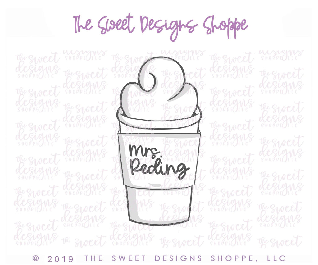 Cookie Cutters - Tall Coffee - Cookie Cutter - The Sweet Designs Shoppe - TSDS - - ALL,Coffee,coffee paper cup,Cookie Cutter,fall,Fall / Thanksgiving,Food,Food and Beverage,Food beverages,halloween,Nurse,Nurse Appreciation,Promocode,pumpkin spice latte,Teacher,Teacher Appreciation