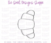 Cookie Cutters - Tall Crescent Roll - Cookie Cutter - The Sweet Designs Shoppe - TSDS - - ALL,Cookie Cutter,croissant,Fall,Fall / Thanksgiving,food,Food & Beverages,Promocode,STL,thanksgiving