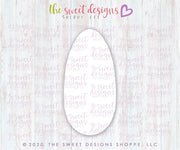 Cookie Cutters - Tall Egg - Cookie Cutter - The Sweet Designs Shoppe - TSDS - - ALL,animal,animals,Cookie Cutter,easter,Easter / Spring,Promocode,STL