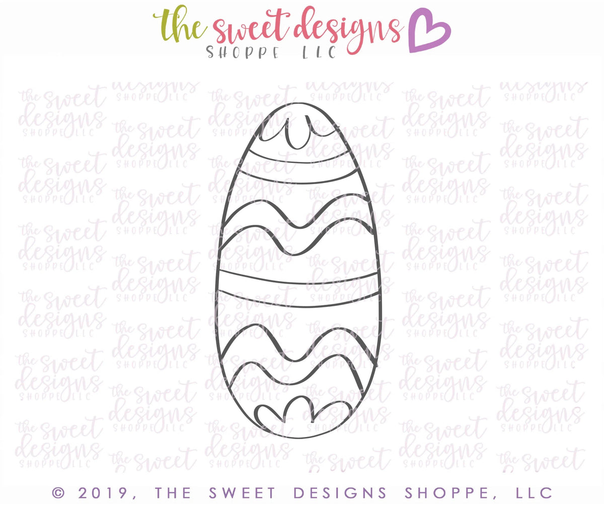 Cookie Cutters - Tall Egg - Cookie Cutter - The Sweet Designs Shoppe - TSDS - - ALL,animal,animals,Cookie Cutter,easter,Easter / Spring,Promocode,STL