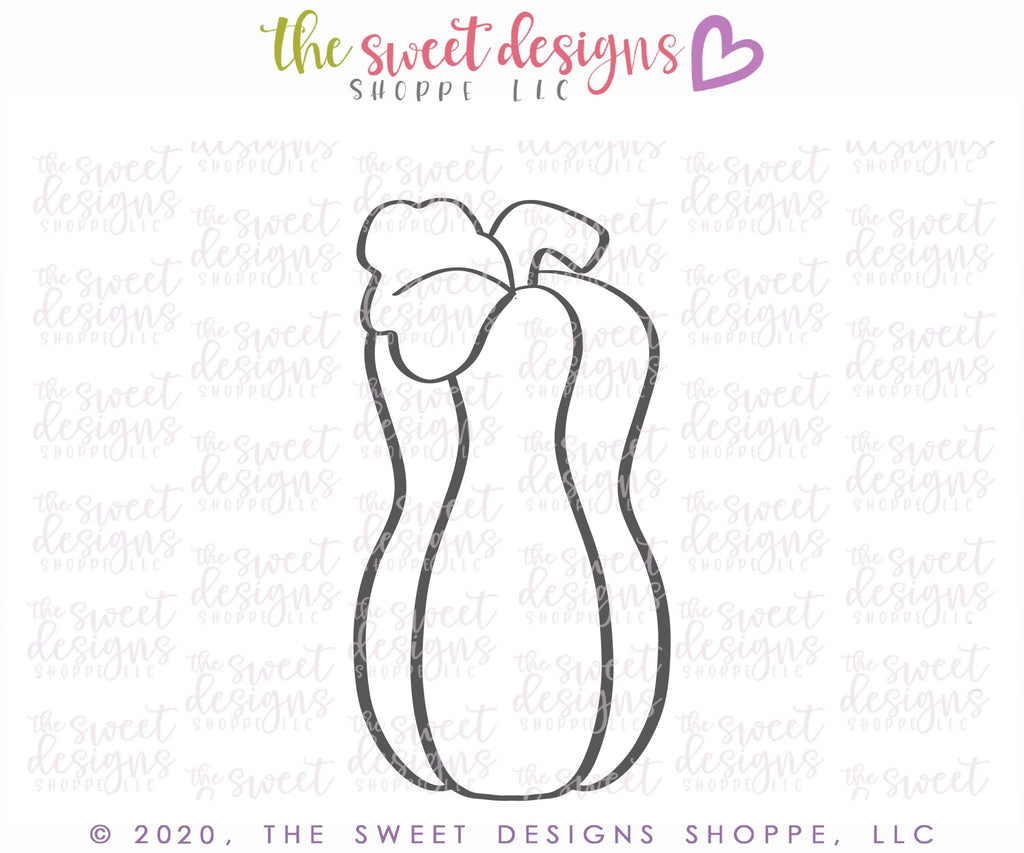 Cookie Cutters - Tall Fall Pumpkin - Cookie Cutter - The Sweet Designs Shoppe - TSDS - - ALL,Autumn,Cookie Cutter,Fall,Fall / Halloween,Fall / Thanksgiving,Food,Food & Beverages,Fruits and Vegetables,Halloween,Promocode,Pumpkin,thanksgiving