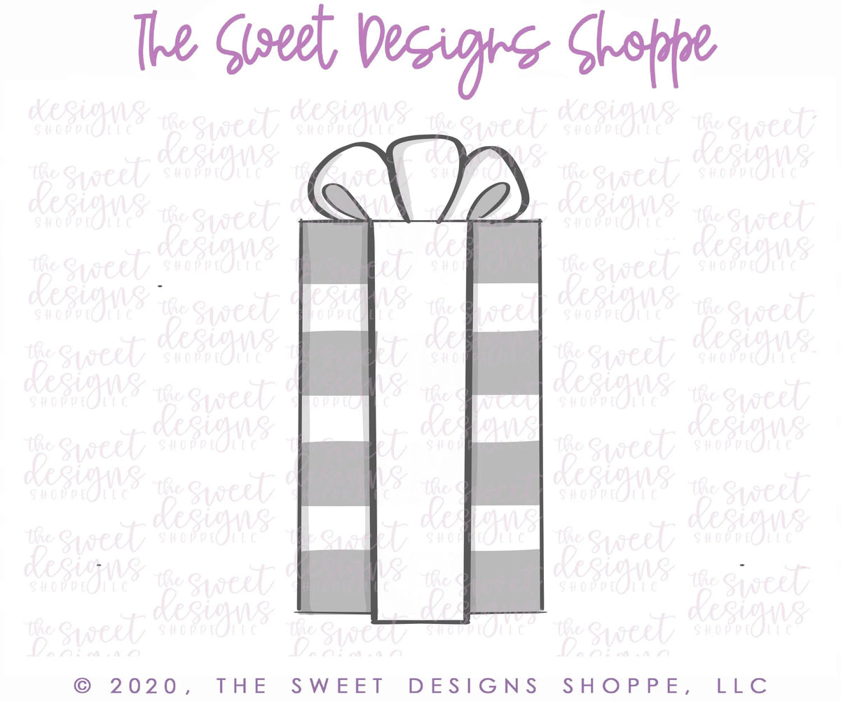 Cookie Cutters - Tall Gift- Cookie Cutter - The Sweet Designs Shoppe - TSDS - - ALL,Birthday,celebration,Cookie Cutter,Party,Promocode,STL