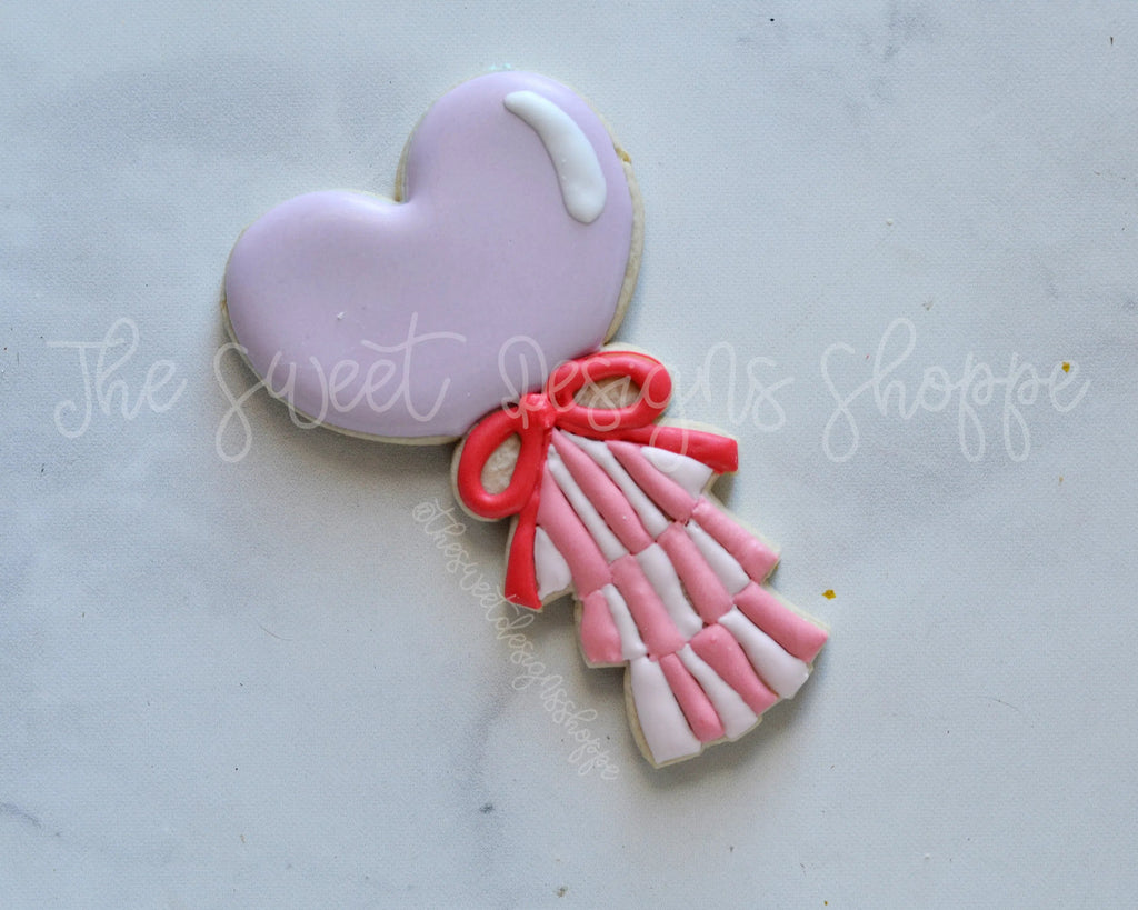 Cookie Cutters - Tall Heart Balloon - Cookie Cutter - Sweet Designs Shoppe - - ALL, Baby / Kids, Birthday, Cookie Cutter, kids, Kids / Fantasy, Party, Promocode, valentine, valentines