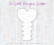 Cookie Cutters - Tall Heart Balloon - Cookie Cutter - The Sweet Designs Shoppe - TSDS - - ALL,Baby / Kids,Birthday,Cookie Cutter,kids,Kids / Fantasy,Party,Promocode,STL,valentine,valentines