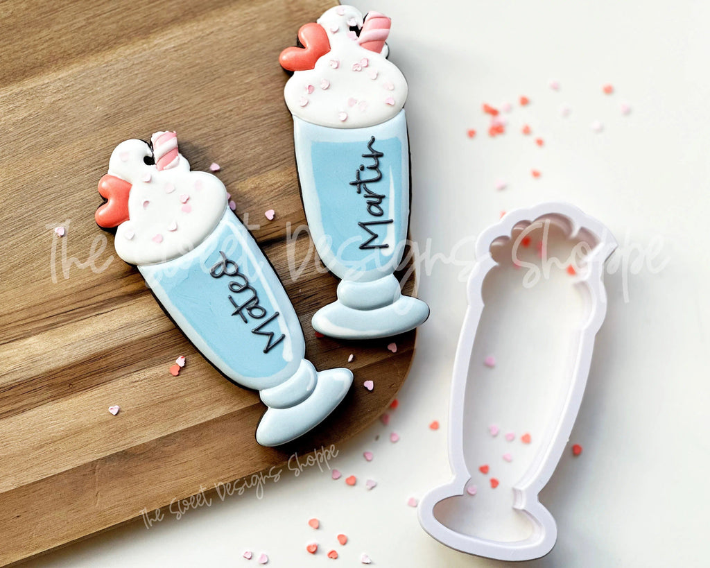 Cookie Cutters - Tall-ish Milkshake - Cookie Cutter - The Sweet Designs Shoppe - - ALL, Cookie Cutter, fast food, Food, Food & Beverages, Milkshake, Misc, Miscellaneous, Promocode, STL, Summer, Sweet, Sweets, valentine, valentines