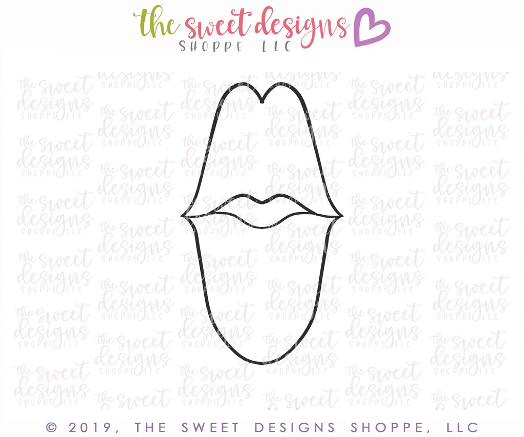 Cookie Cutters - Tall Lips - Cookie Cutter - Sweet Designs Shoppe - - ALL, beauty, Cookie Cutter, Hugs and Kisses, kiss, Kisses, love, music, Promocode, Valentine, Valentines
