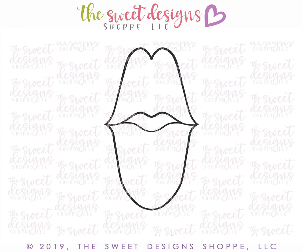 Cookie Cutters - Tall Lips - Cookie Cutter - The Sweet Designs Shoppe - - ALL, beauty, Cookie Cutter, Hugs and Kisses, kiss, Kisses, love, music, Promocode, Valentine, Valentines