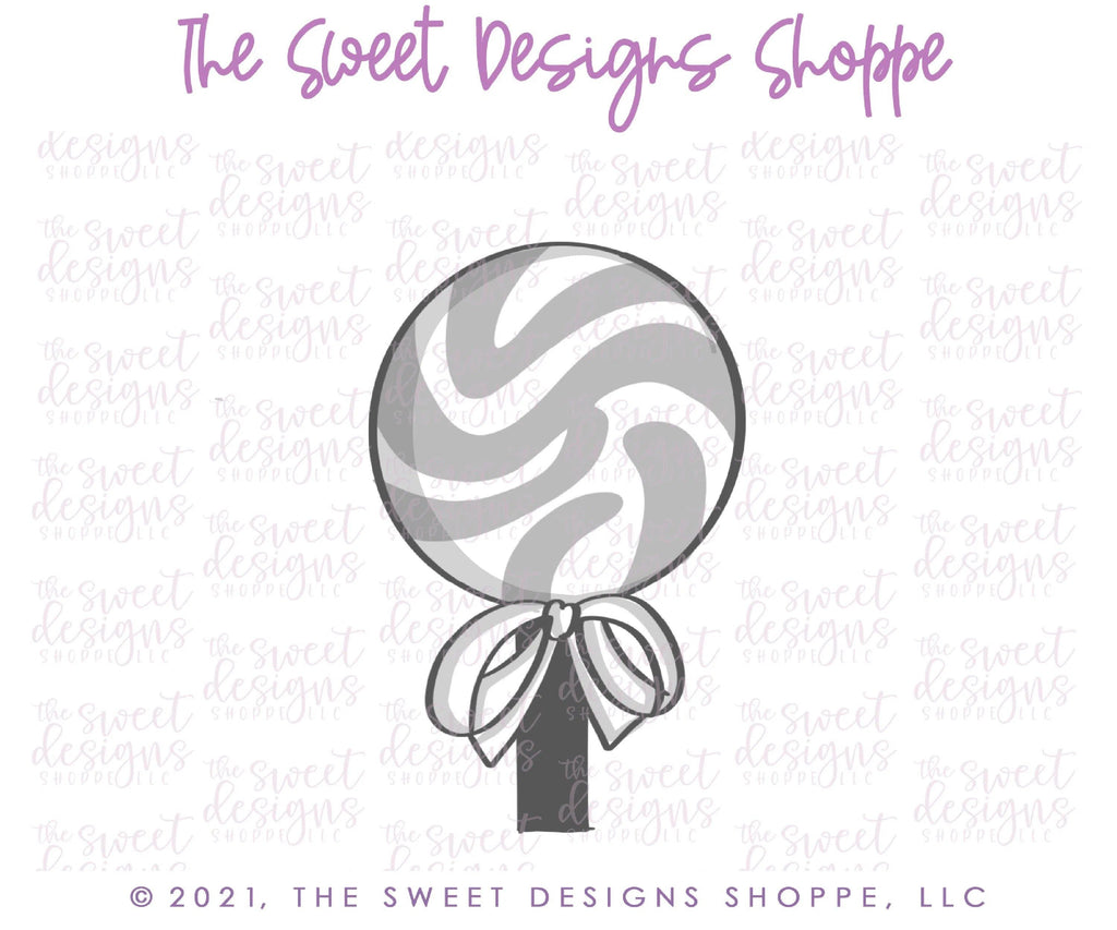 Cookie Cutters - Tall Lollipop - Cookie Cutter - The Sweet Designs Shoppe - - ALL, Candy, Cookie Cutter, Food, Food and Beverage, Food beverages, Promocode, Sweet, Sweets, valentine, valentines