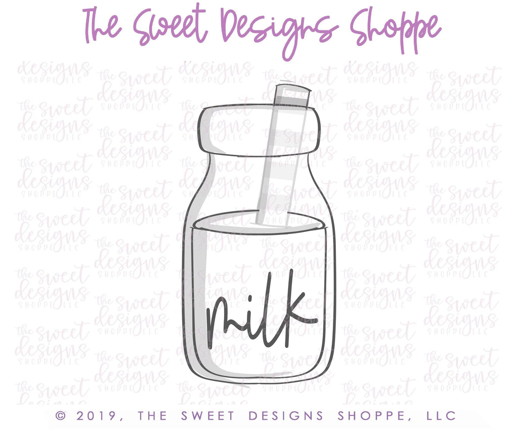 Cookie Cutters - Tall Milk - Cookie Cutter - The Sweet Designs Shoppe - TSDS - - ALL,Christmas,Christmas / Winter,Christmas Cookies,clause,Cookie Cutter,Food,Promocode,Santa,STL,Sweet,Sweets,tall