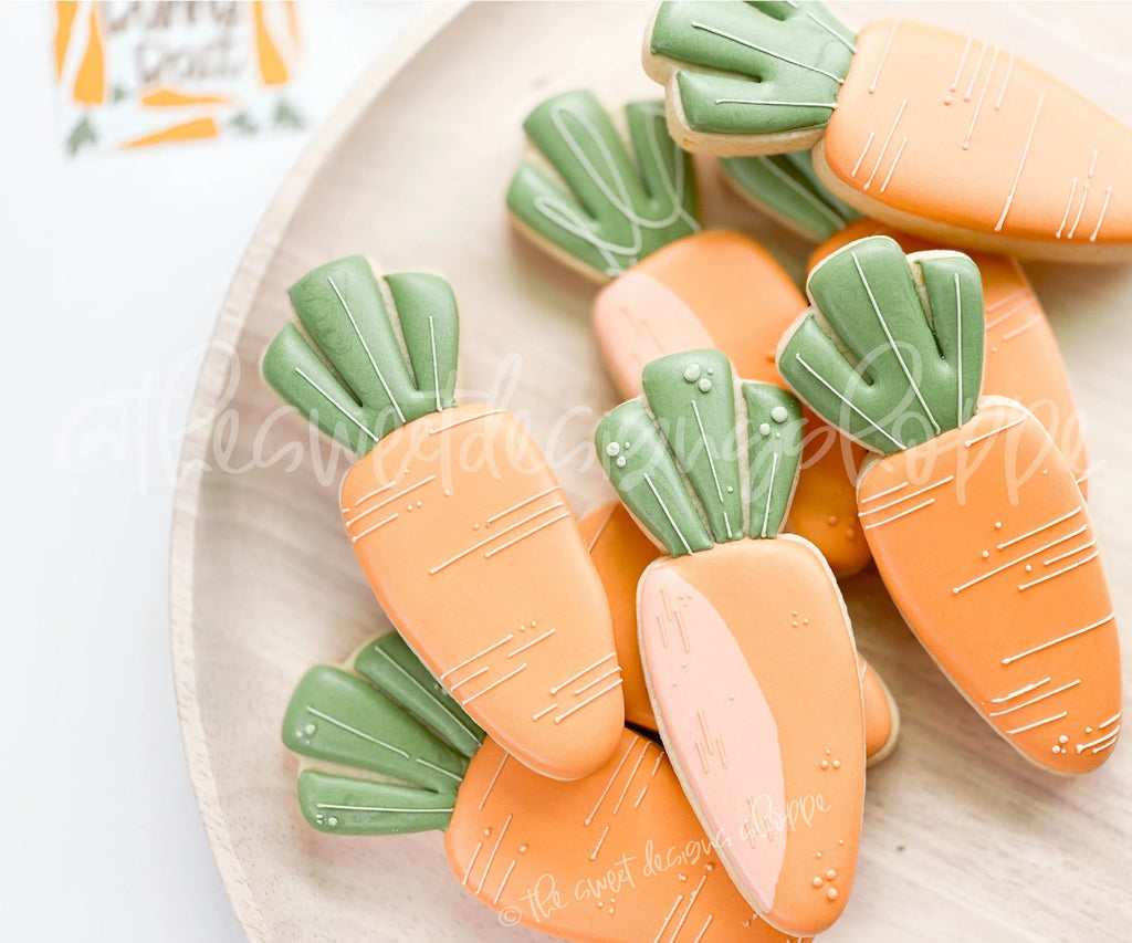 Cookie Cutters - Tall Modern Carrot - Cookie Cutter - The Sweet Designs Shoppe - - ALL, Cookie Cutter, Easter, Easter / Spring, Food, Food & Beverages, Food and Beverage, Fruits and Vegetables, Promocode, Vegetable