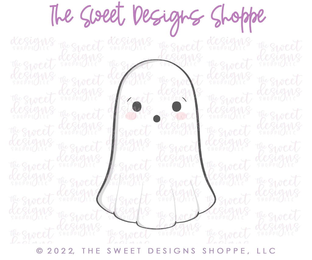 Cookie Cutters - Tall Modern Ghost - Cookie Cutter - The Sweet Designs Shoppe - - ALL, Boo, Cookie Cutter, Ghost, halloween, Promocode