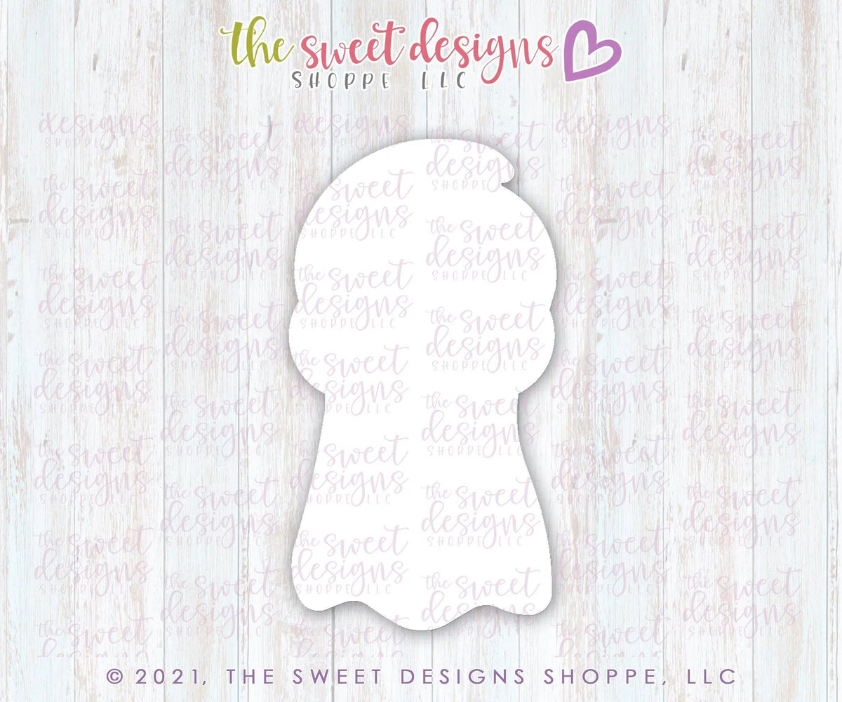 Cookie Cutters - Tall Nerdy Ghost - Cookie Cutter - The Sweet Designs Shoppe - TSDS - - ALL,Boo,Cookie Cutter,Ghost,halloween,Promocode,STL