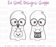 Cookie Cutters - Tall Nerdy Ghost - Cookie Cutter - The Sweet Designs Shoppe - TSDS - - ALL,Boo,Cookie Cutter,Ghost,halloween,Promocode,STL