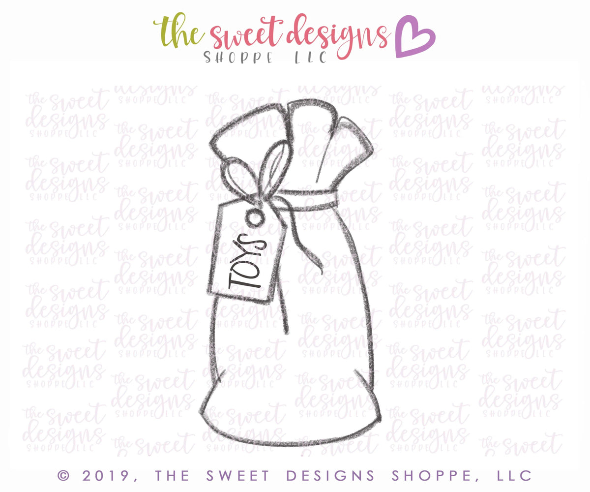 Cookie Cutters - Tall Sack - Cookie Cutter - The Sweet Designs Shoppe - TSDS - - ALL,Christmas,Christmas / Winter,Christmas Cookies,Cookie Cutter,Promocode,Santa,STL