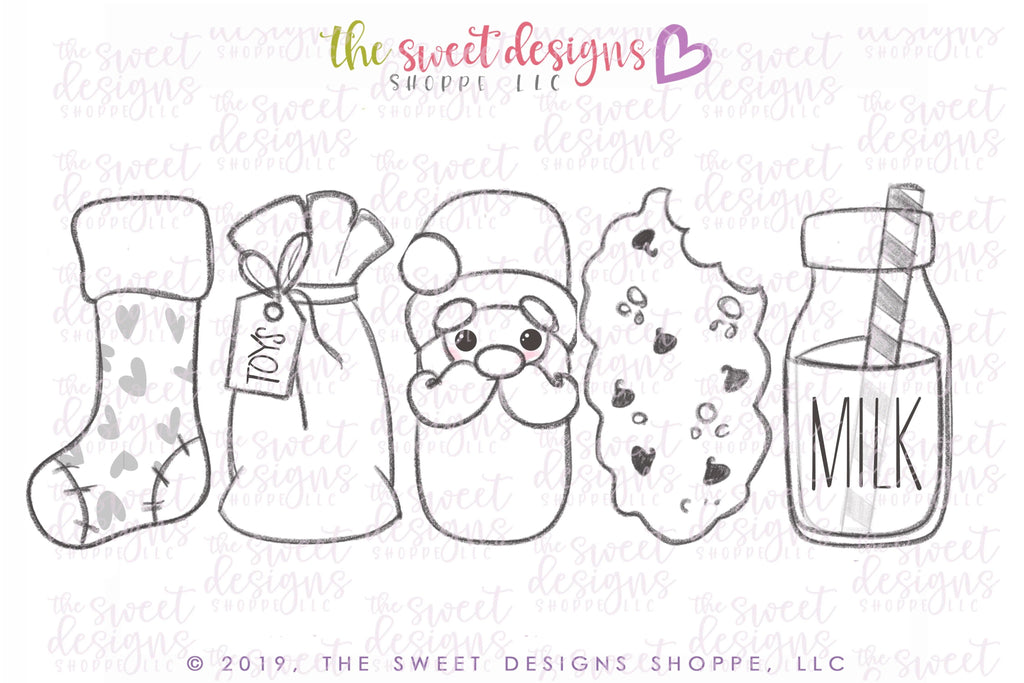 Cookie Cutters - Tall Santa's Set - Cookie Cutters - The Sweet Designs Shoppe - TSDS - - ALL,Christmas,Christmas / Winter,Christmas Cookies,ChristmasTop15,Cookie Cutter,Mini Sets,Promocode,regular sets,Santa,set