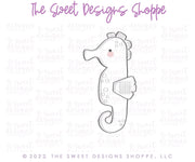 Cookie Cutters - Tall Seahorse - Cookie Cutter - The Sweet Designs Shoppe - TSDS - - ALL,Animal,Animals,Animals and Insects,birthday,Cookie Cutter,Fantasy,Kids / Fantasy,Promocode,STL,summer,under the sea