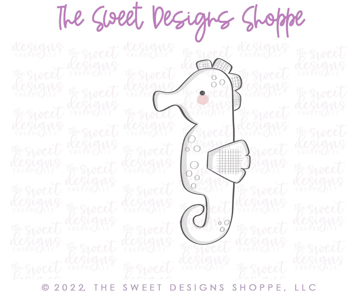 Cookie Cutters - Tall Seahorse - Cookie Cutter - The Sweet Designs Shoppe - TSDS - - ALL,Animal,Animals,Animals and Insects,birthday,Cookie Cutter,Fantasy,Kids / Fantasy,Promocode,STL,summer,under the sea