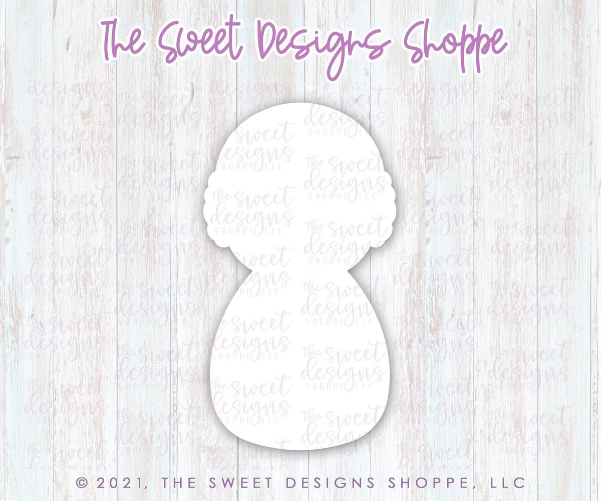 Cookie Cutters - Tall Snowman with Wreath - Cookie Cutter - The Sweet Designs Shoppe - TSDS - - ALL,Christmas,Christmas / Winter,Christmas Cookies,Cookie Cutter,Frosty,home,Promocode,STL