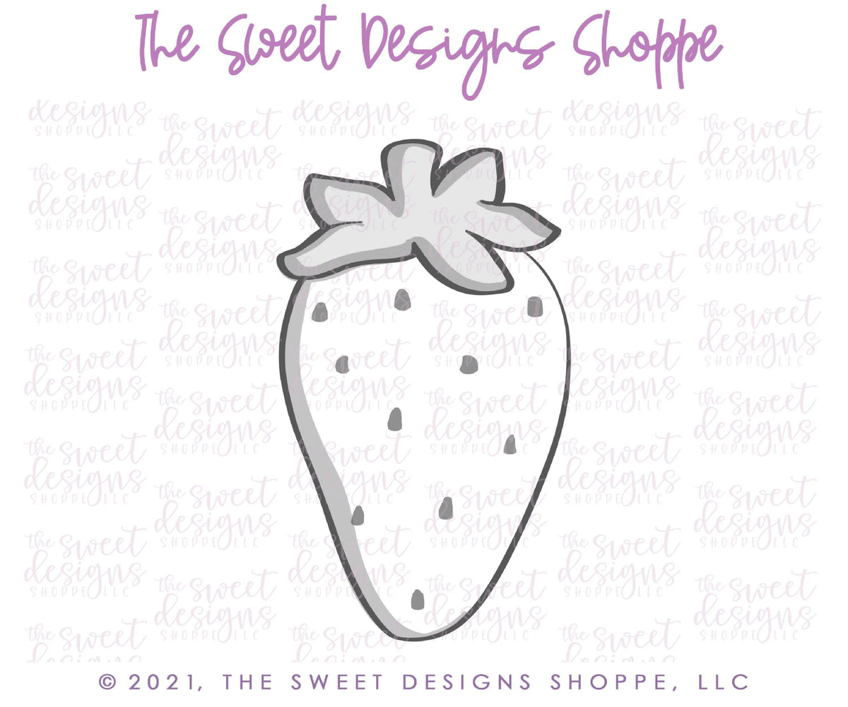 Cookie Cutters - Tall Strawberry - Cookie Cutter - The Sweet Designs Shoppe - TSDS - - ALL,Cookie Cutter,Food,Food & Beverages,fruit,fruits,Fruits and Vegetables,Promocode,valentine,valentines