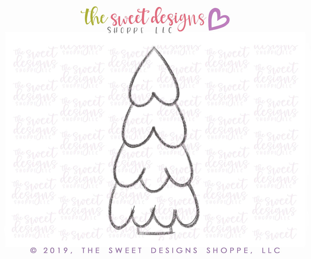 Cookie Cutters - Tall Tree - Cookie Cutter - The Sweet Designs Shoppe - - 2019, ALL, Christmas, Christmas / Winter, Christmas Cookies, Cookie Cutter, Nature, Promocode