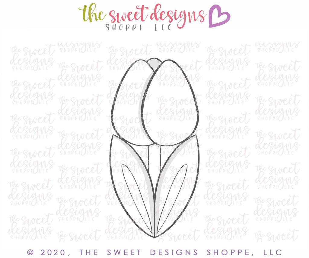 Cookie Cutters - Tall Tulip - Cookie Cutter - The Sweet Designs Shoppe - TSDS - - ALL,Cookie Cutter,easter,Easter / Spring,Flower,Flowers,Leaves and Flowers,Mothers Day,Nature,Promocode,Trees Leaves and Flowers,Woodlands Leaves and Flowers