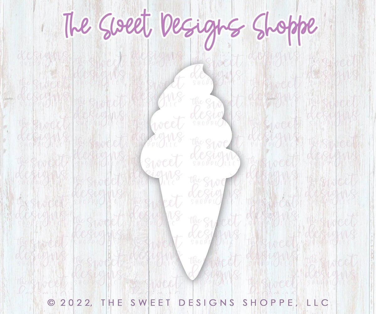 Cookie Cutters - Tall Waffle Ice Cream - Cookie Cutter - The Sweet Designs Shoppe - TSDS - - ALL,Birthday,cone,Cookie Cutter,icecream,kid,kids,Promocode,STL,Sweet,Sweets