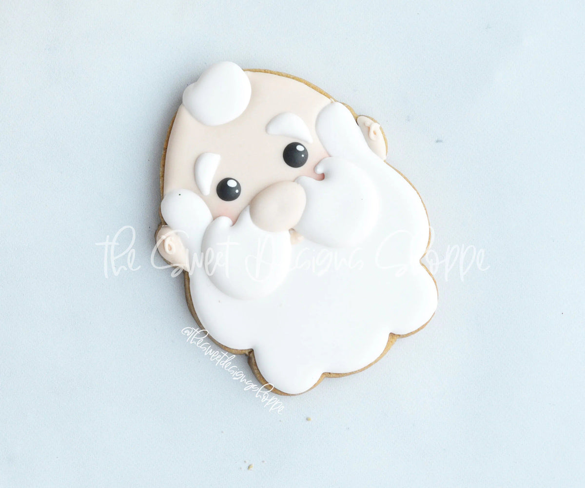 Cookie Cutters - Tallish Bald Santa Face - Cookie Cutter - The Sweet Designs Shoppe - TSDS - - ALL,Christmas,Christmas / Winter,Christmas Cookies,Cookie Cutter,Promocode,Santa,Santa Face,STL