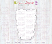 Cookie Cutters - Tallish Bouquet - Cookie Cutter - The Sweet Designs Shoppe - TSDS - - ALL,Birthday,Cookie Cutter,Misc,Miscelaneous,Miscellaneous,Promocode,STL,valentines,Wedding,Wedding Favors