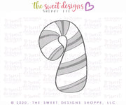 Cookie Cutters - Tallish Candy Cane - Cookie Cutter - The Sweet Designs Shoppe - TSDS - - Advent Calendar,ALL,Candy,CandyCane,Christmas,Christmas / Winter,Christmas Cookies,Cookie Cutter,Food,Food and Beverage,Food beverages,Promocode,STL,Sweet,Sweets