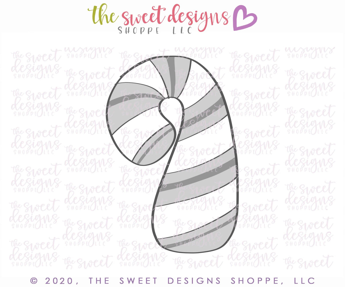 Cookie Cutters - Tallish Candy Cane - Cookie Cutter - The Sweet Designs Shoppe - TSDS - - Advent Calendar,ALL,Candy,CandyCane,Christmas,Christmas / Winter,Christmas Cookies,Cookie Cutter,Food,Food and Beverage,Food beverages,Promocode,STL,Sweet,Sweets