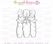 Cookie Cutters - Tallish Carrots - Cookie Cutter - The Sweet Designs Shoppe - TSDS - - ALL,Animal,Animals,Animals and Insects,Cookie Cutter,easter,Easter / Spring,Food,Food and Beverage,Food beverages,Fruits and Vegetables,Promocode,STL,Vegetable