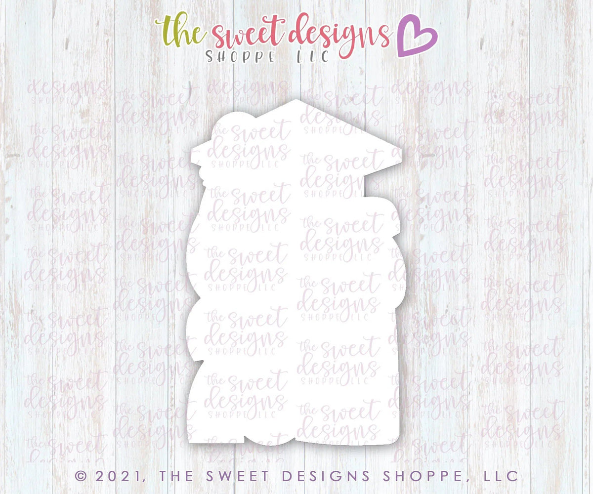 Cookie Cutters - Tallish Class of Plaque - Cookie Cutter - The Sweet Designs Shoppe - TSDS - - ALL,award,Cookie Cutter,diploma,Grad,Graduation,graduations,Plaque,Plaques,PLAQUES HANDLETTERING,Promocode,School,School / Graduation,STL
