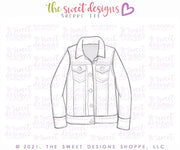 Cookie Cutters - Tallish Denim Jacket - Cookie Cutter - The Sweet Designs Shoppe - TSDS - - Accesories,ALL,Clothing / Accessories,Cookie Cutter,dad,Fashion,Girl,MOM,mother,Mothers Day,Promocode,STL